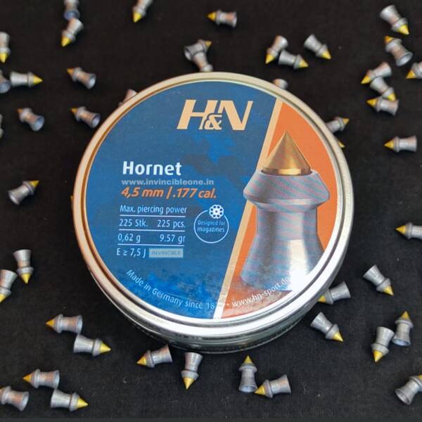 H&N Hornet .177 Cal Pointed Airgun Pellets-9.57gr-225ct - Image 3